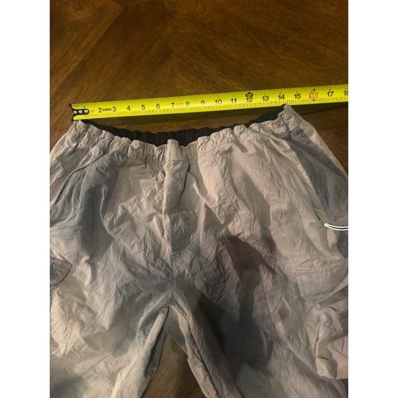 Kith Mens Grey Cloud Wash Nylon Cargo Pants XXL Relaxed Bungee Hem Joggers |V1 - Picture 3 of 7